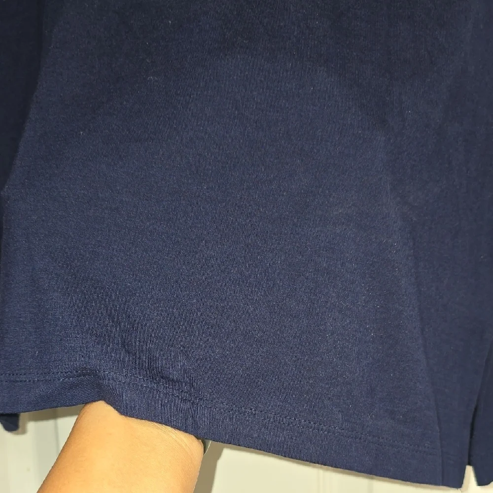 Chicos Navy & Light Blue Super Soft Top - Picture 16 of 16